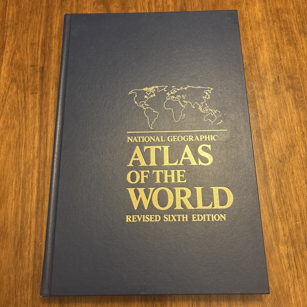 National Geographic Atlas of the World Sixth Edition Oversized Book 1990